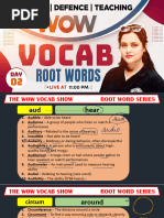 Understanding the Audi Root Word | PDF | Hearing | Sound