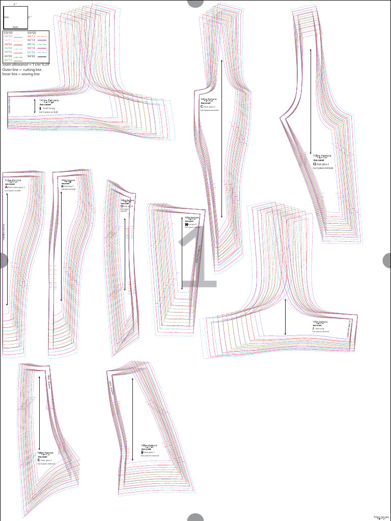 Sewing Pattern Cutting Guide | PDF | Seam (Sewing) | Sewing