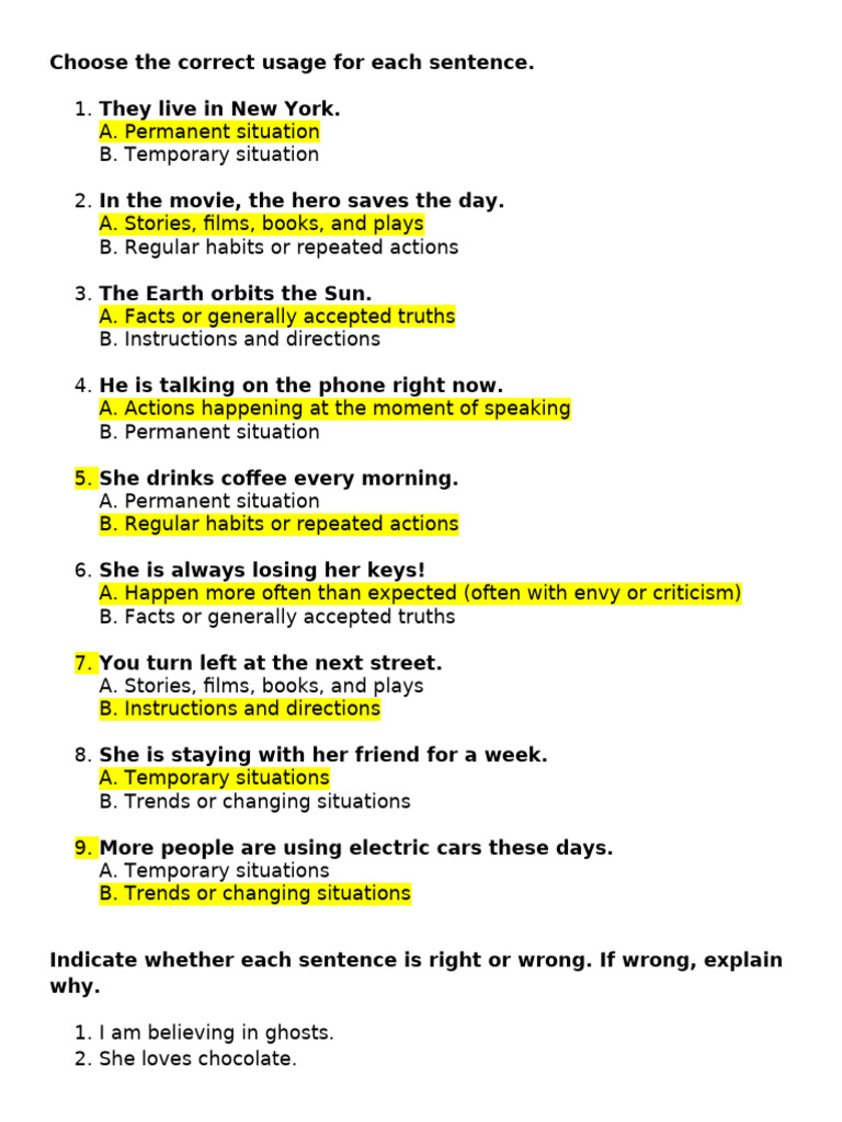 Correct Verb Usage in English Sentences | PDF