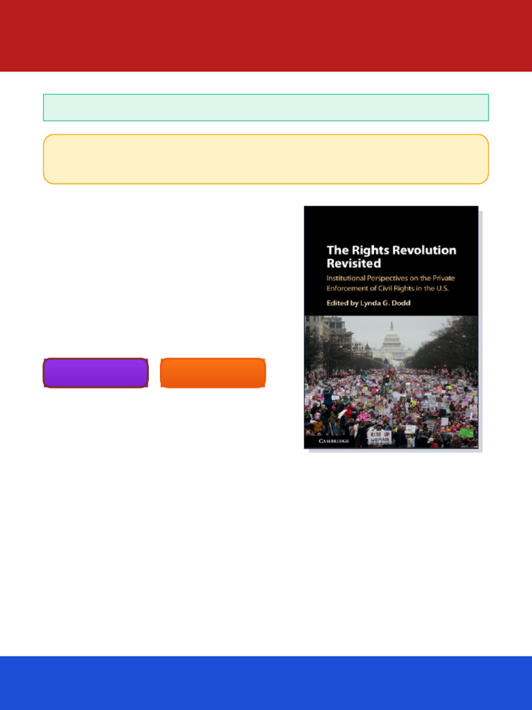 The Rights Revolution Revisited Institutional Perspectives On The ...