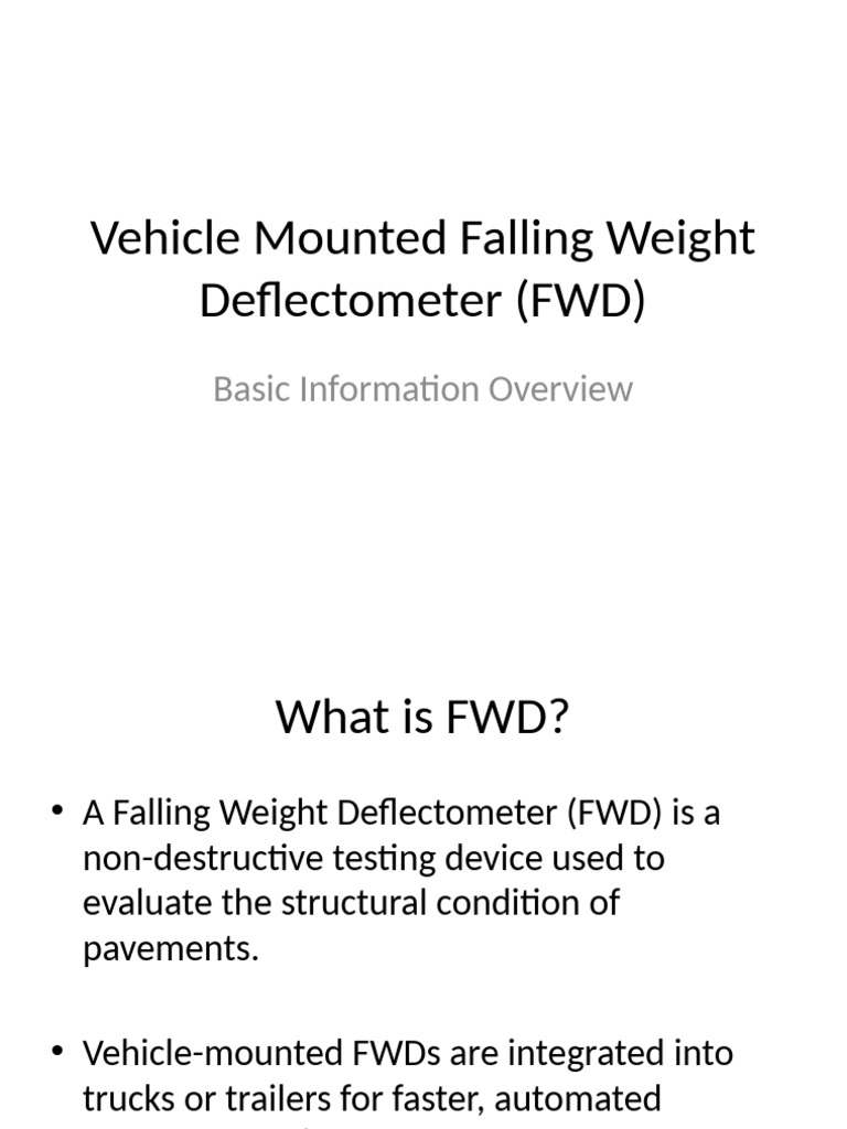 9 Vehicle Mounted FWD Basics | PDF
