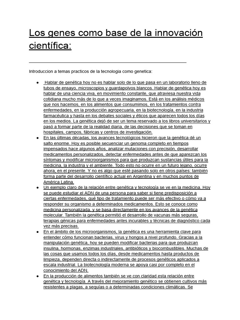 La Genética Como Motor Del Desarrollo Científico Moderno (Parte 3 ...