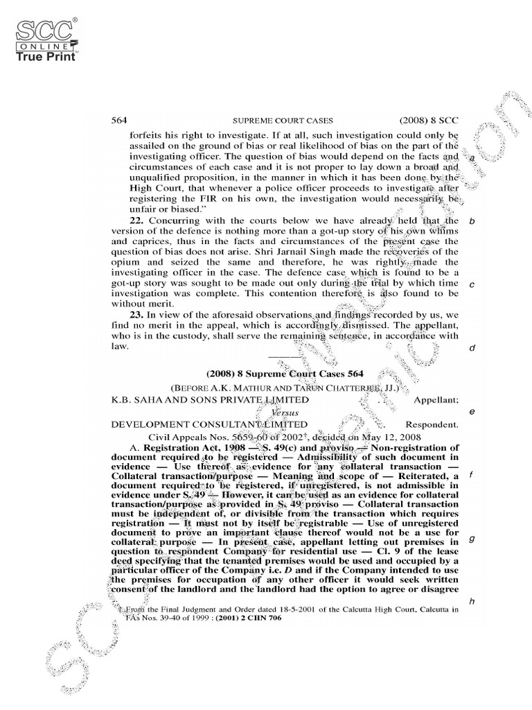 Modak Judgment Analysis: SCC 1, 2008 | PDF | Public Law | Government ...