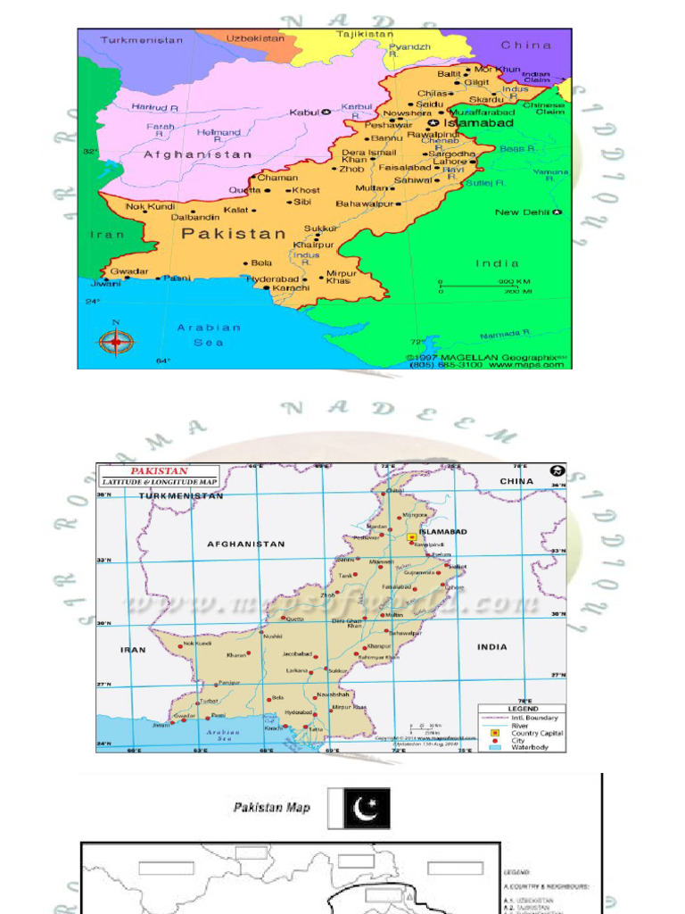 Topography and Regions of Pakistan | PDF | River | Indus River