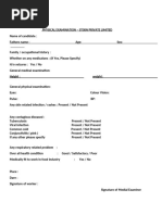 Physical Examination Report Template | PDF