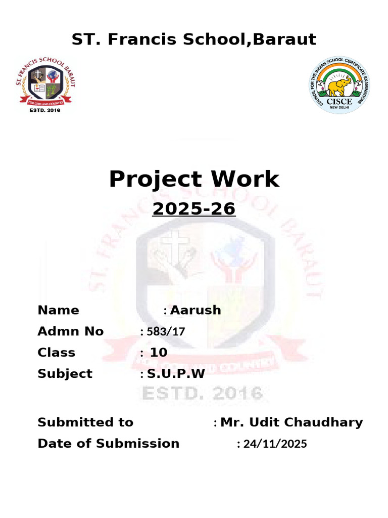 Project Format | PDF