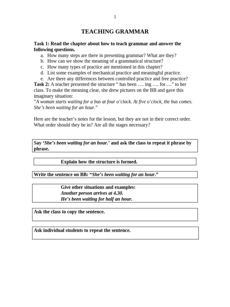 Teaching Grammar: Effective Methods | PDF | Verb | Phrase