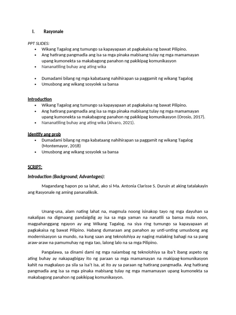 Fil Script | PDF