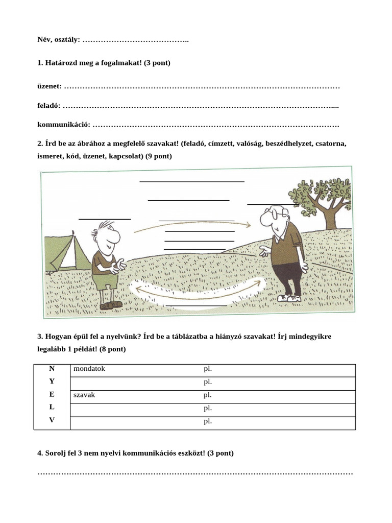 Osztály Év Eleji Doga | PDF