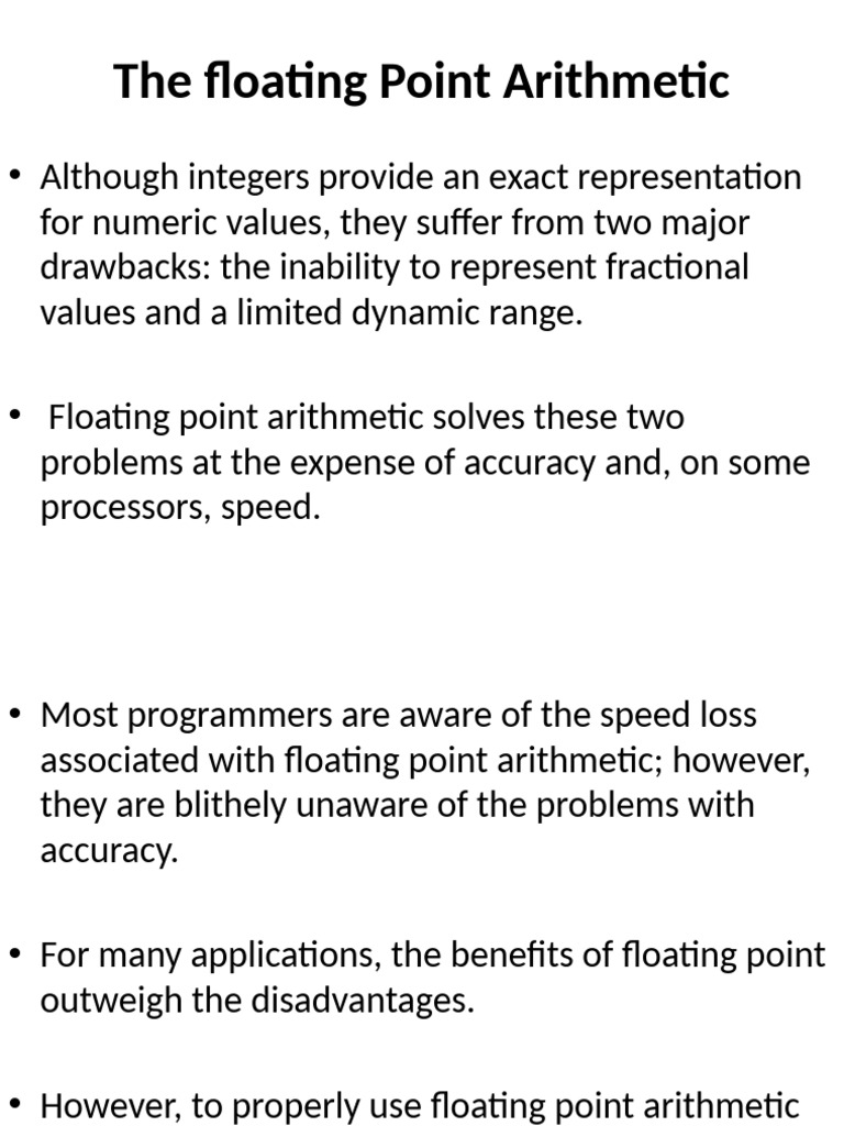 Understanding Floating Point Arithmetic | PDF | Arithmetic | Multiplication