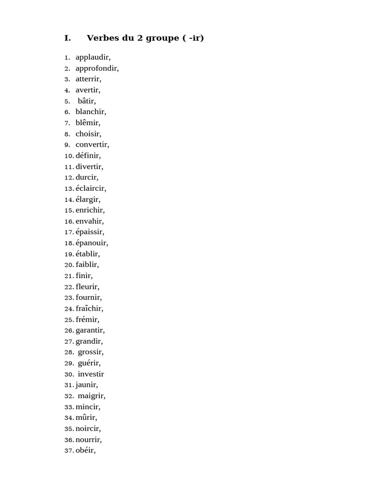 Verbes du 2e groupe en français PDF Échecs Théorie (échecs) — free download