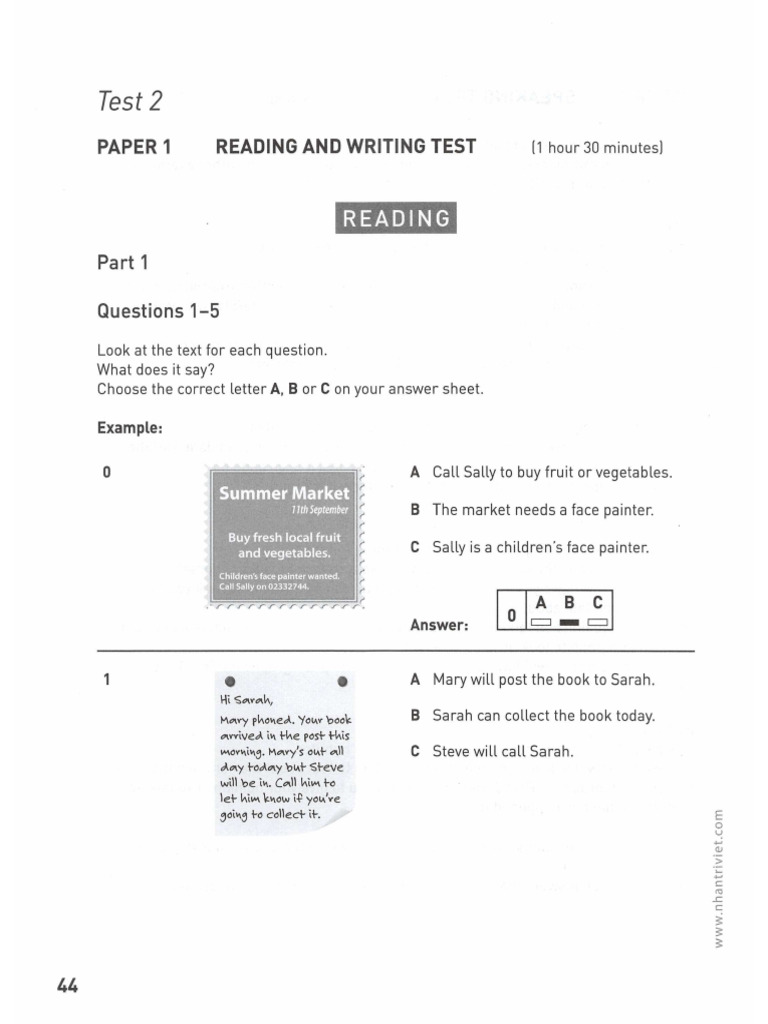 Reading Practice (5.) | PDF