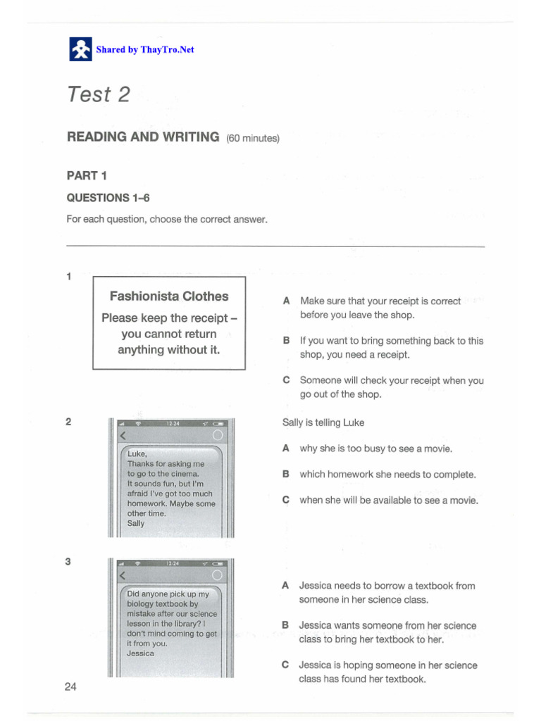 Ket Test | PDF