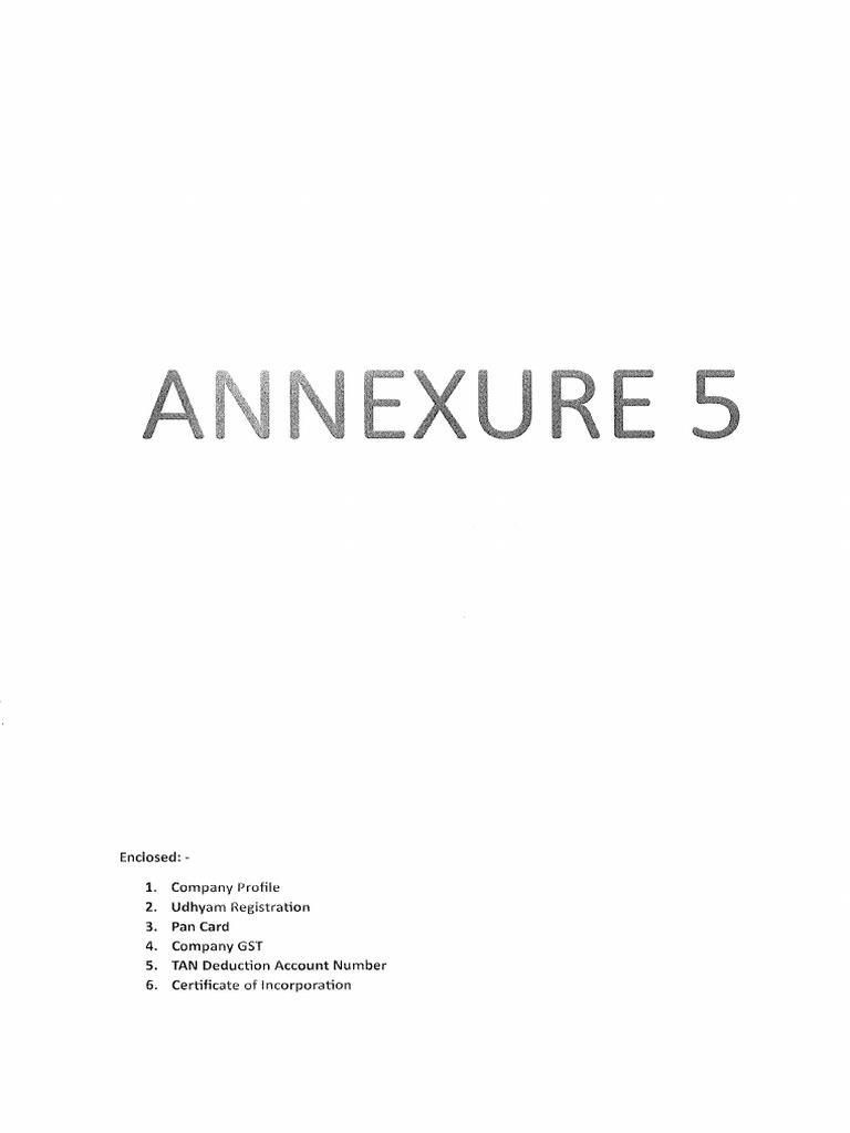 Annexure 5 | PDF