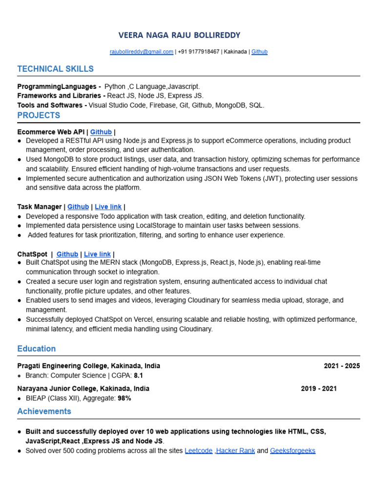 Web Developer Portfolio: Projects & Skills | PDF | Software ...
