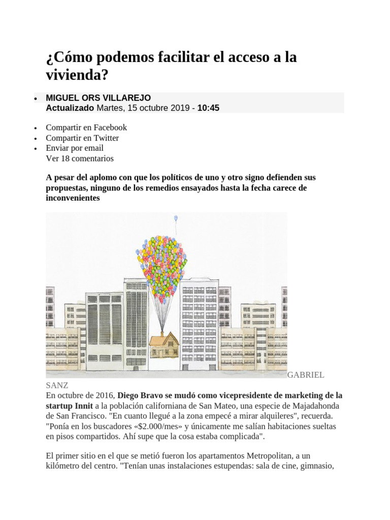 Acceso a la Vivienda: Retos y Soluciones | PDF