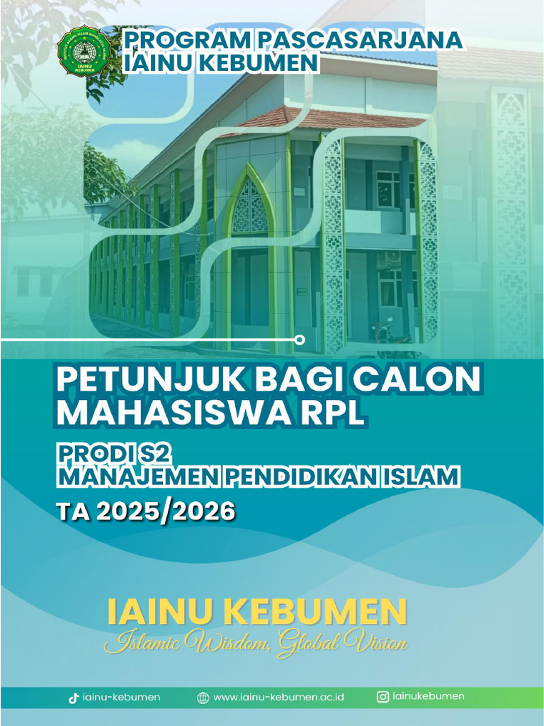 Pendaftaran Mahasiswa Jalur RPL IAINU | PDF