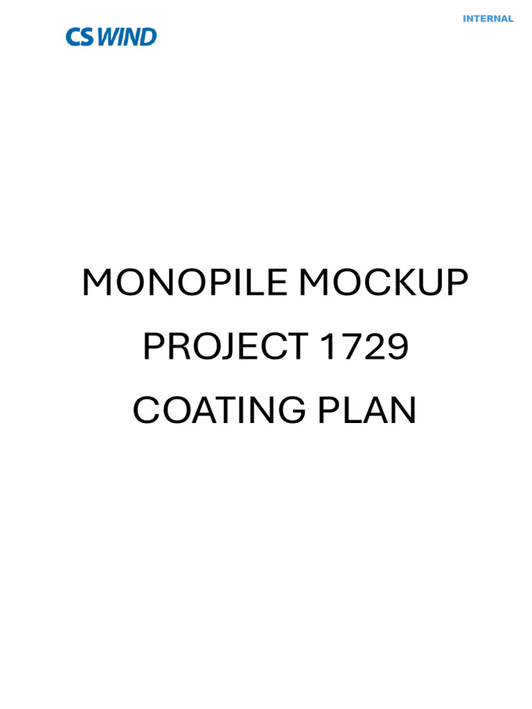 Project 1729 Coating Plan Overview | PDF | Paint | Corrosion