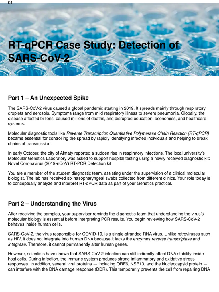 RT-qPCR for SARS-CoV-2 Detection Insights | PDF | Real Time Polymerase ...