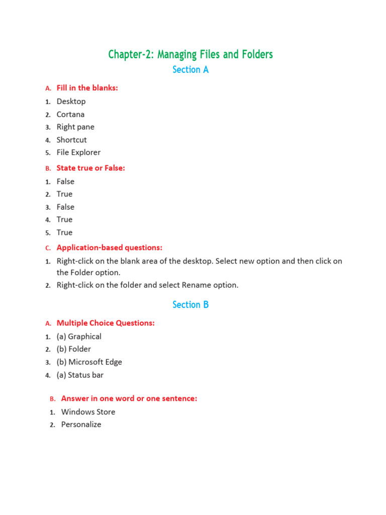 File and Folder Management Guide | PDF
