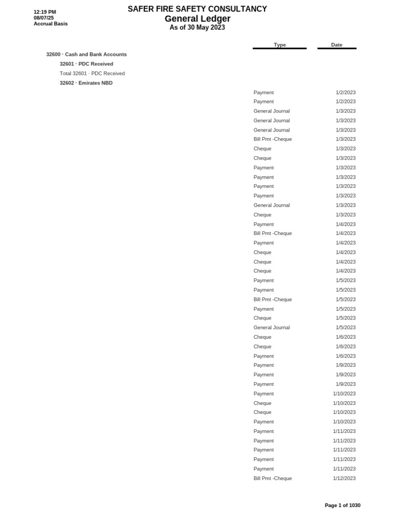 General Ledger for Safer Fire Safety | PDF | Cheque | Accounting