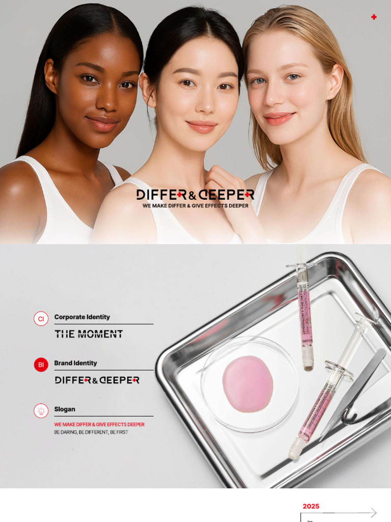 Differ&Deeper 2023-2025 Brand Achievements | PDF | Wrinkle | Skin Care