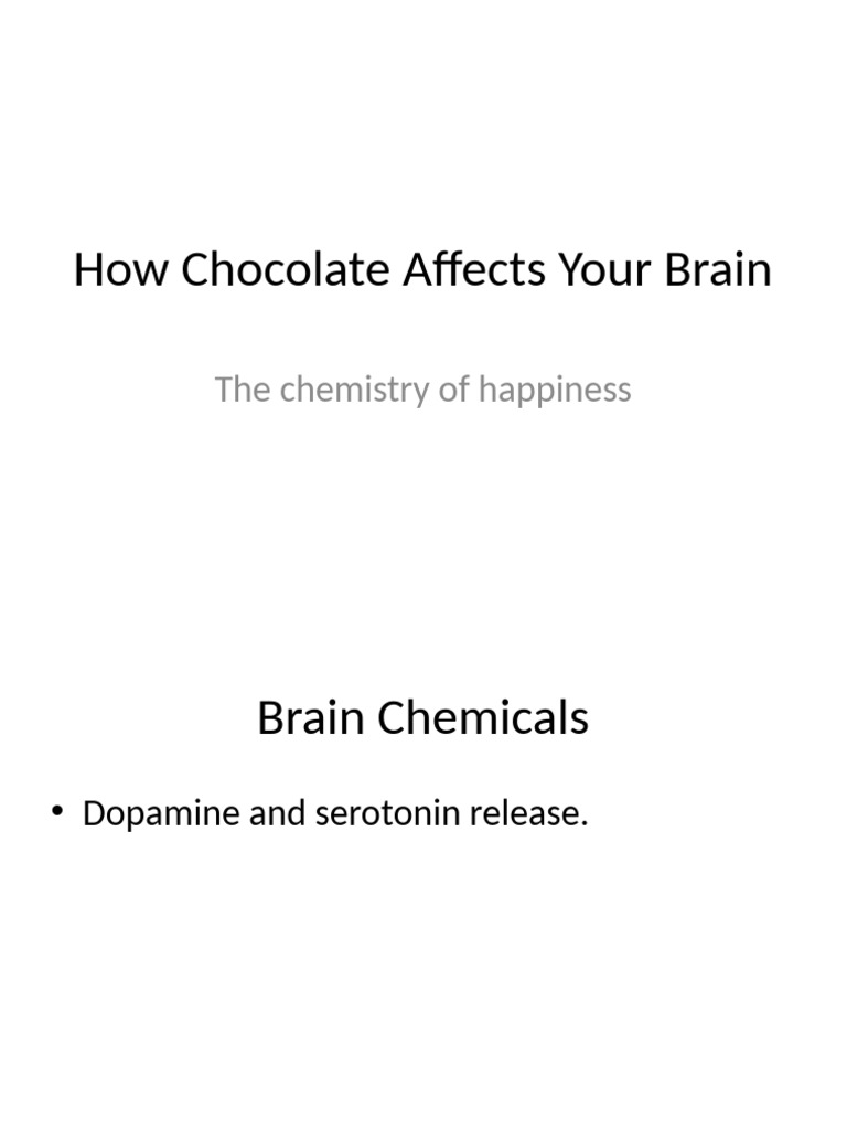 Chocolate Brain Chemistry | PDF