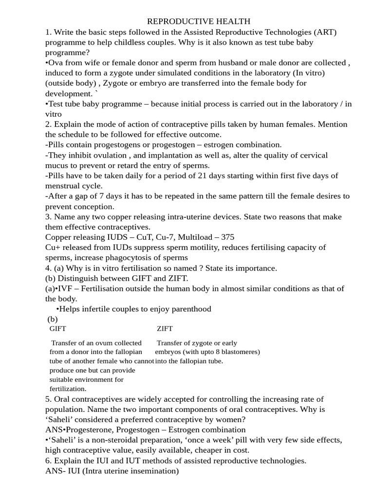 Assisted Reproductive Technologies Explained | PDF | In Vitro ...