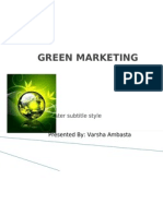 Green Marketing: Click To Edit Master Subtitle Style