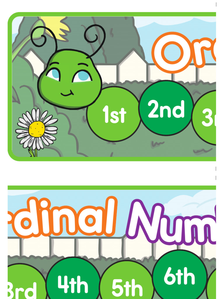 Understanding Ordinal Numbers for Kids | PDF