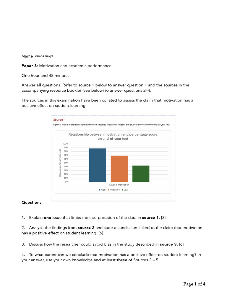 Impact of Motivation on Student Learning | PDF | Motivation | Motivational