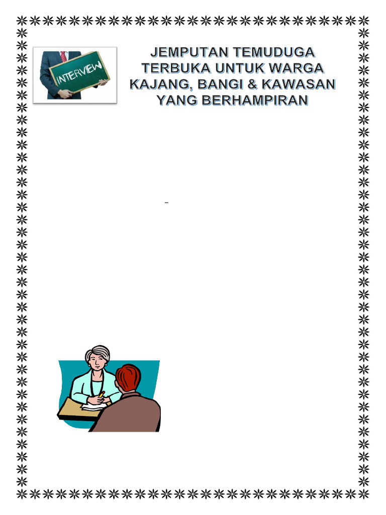Jemputan Temuduga Terbuka - 12.12.19 | PDF