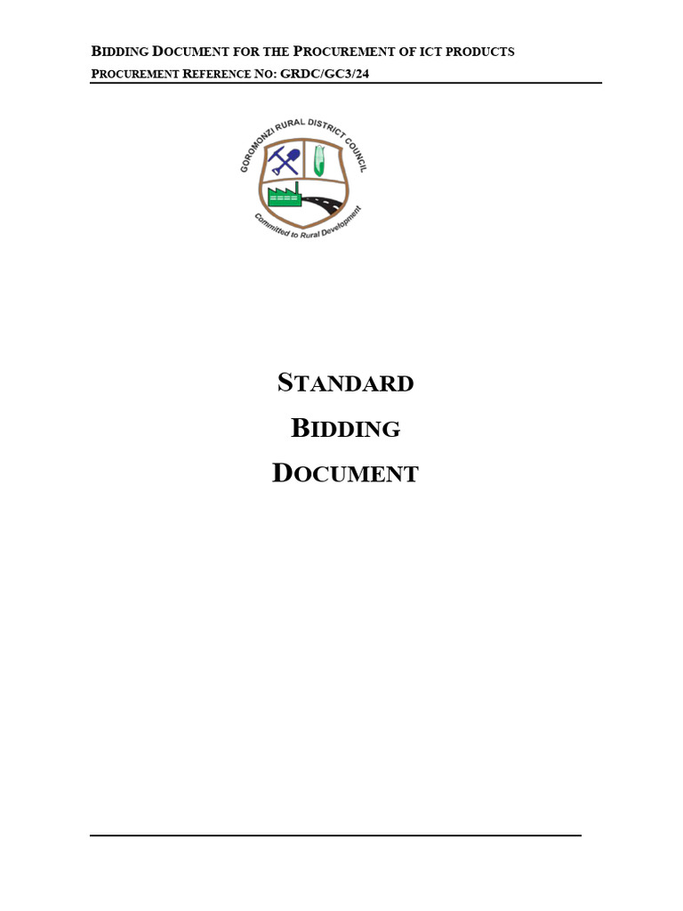 GOROMONZI RDC ICT Bidding Doc EGP Desktops Laptops | PDF | Image ...