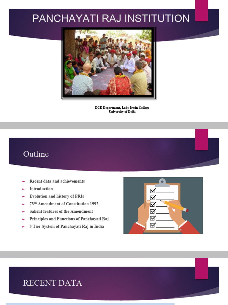 Updated Panchayati Raj Institution | PDF | Government Of India | Government