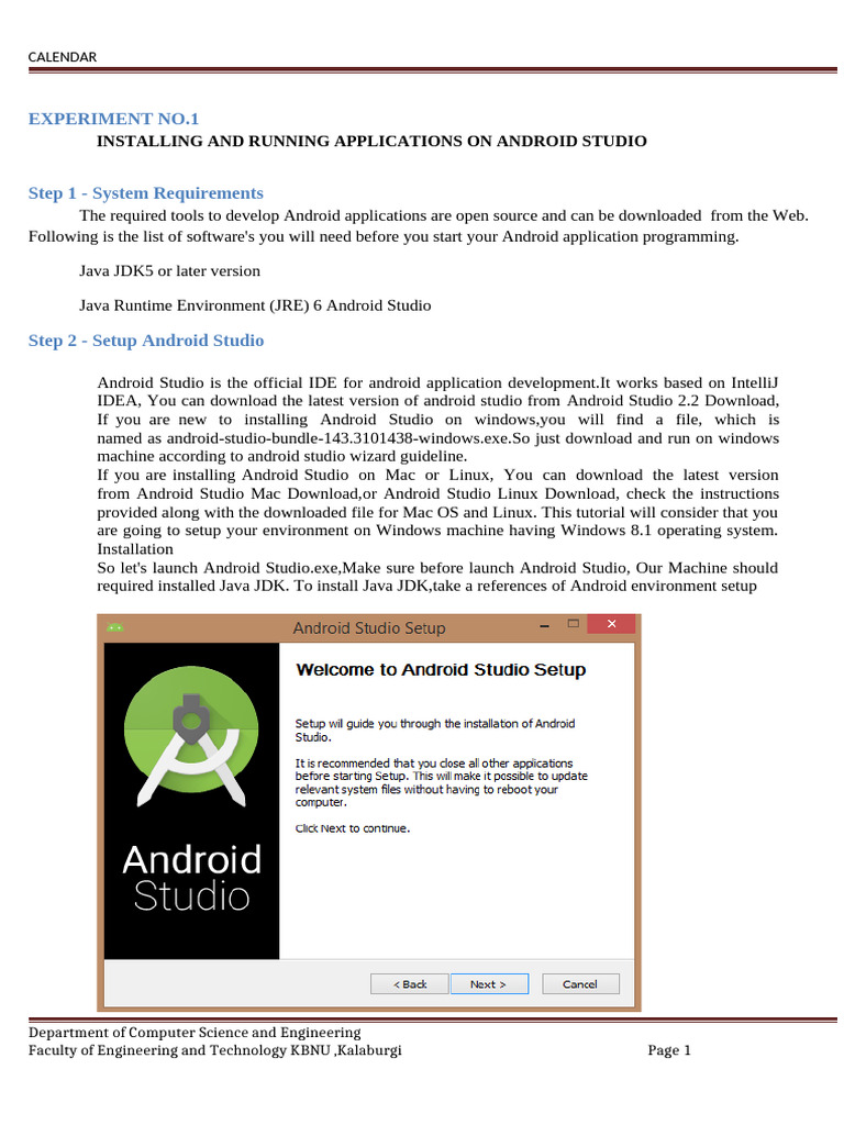 Install Android Studio: Step-by-Step Guide | PDF | Android (Operating ...