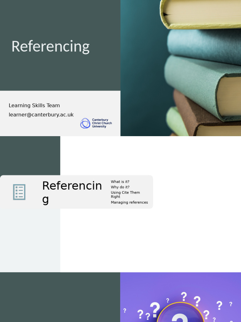 Essential Guide to Academic Referencing | PDF | Citation | Knowledge