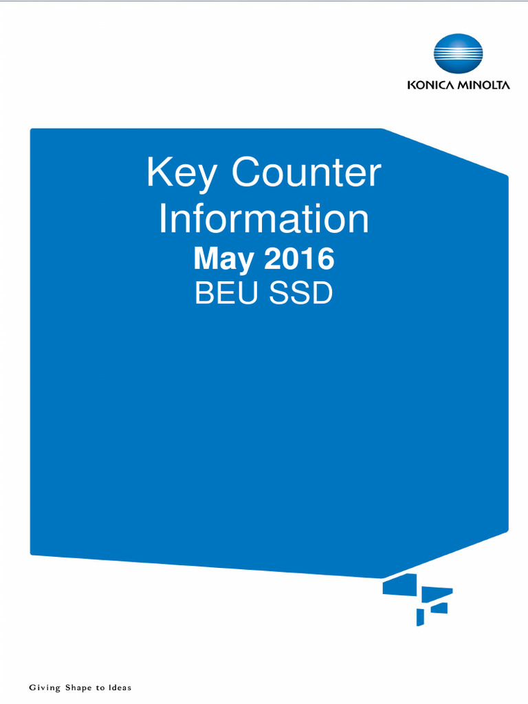 Key Counter Information - BEU SSD - May 2016 | PDF | Office Equipment ...