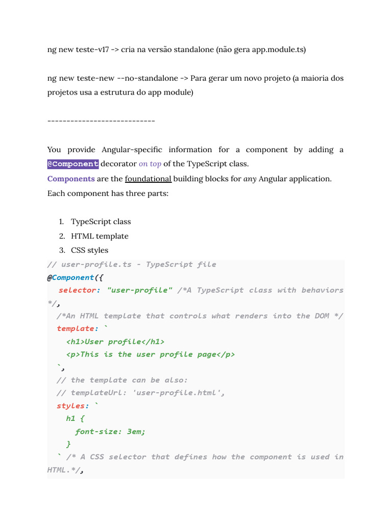 Notas Do Tutorial Angular | PDF | Operating System | Bracket