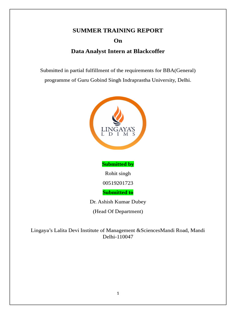 Str Rohit Singh | PDF | Analytics | Data Analysis