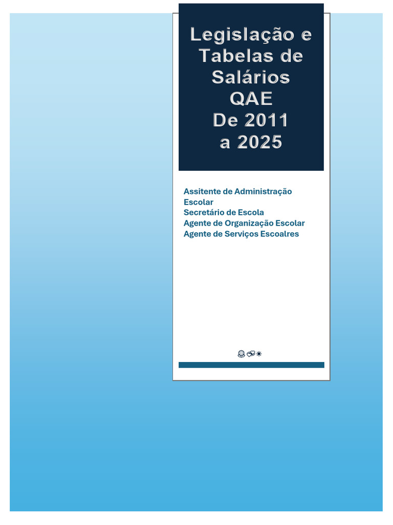 Tabelas de Salários QAE 2011-2025 | PDF