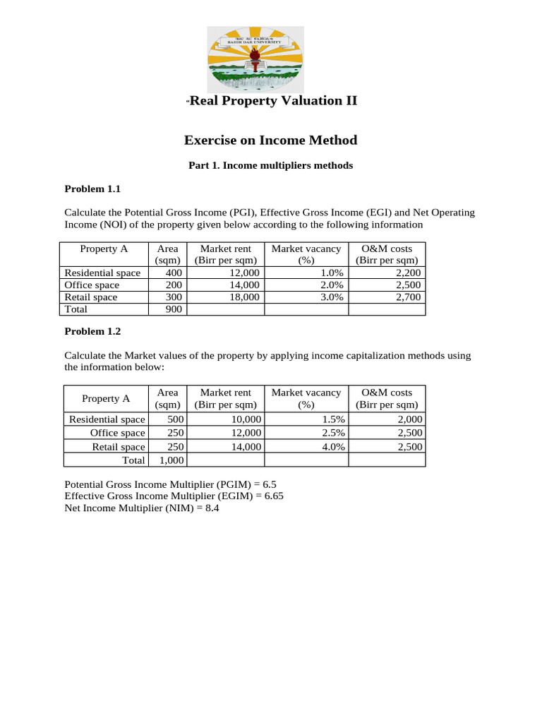 Income Property Valuation Techniques | PDF | Discounted Cash Flow ...