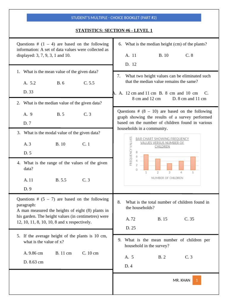 MATHEMATICS PROJECT 2-2 | PDF | Quartile | Equations