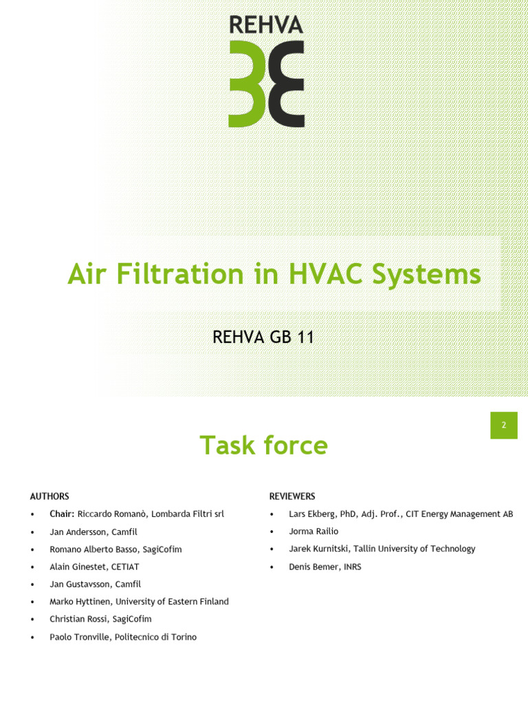 Air Filtration Guide for HVAC Systems | PDF | Filtration | Air Pollution