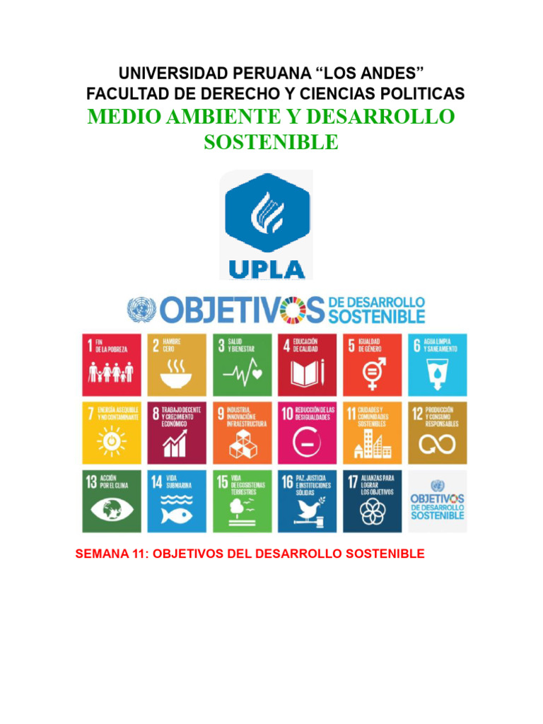 Lectura 11 Ods | PDF | Sustentabilidad | Desarrollo sostenible