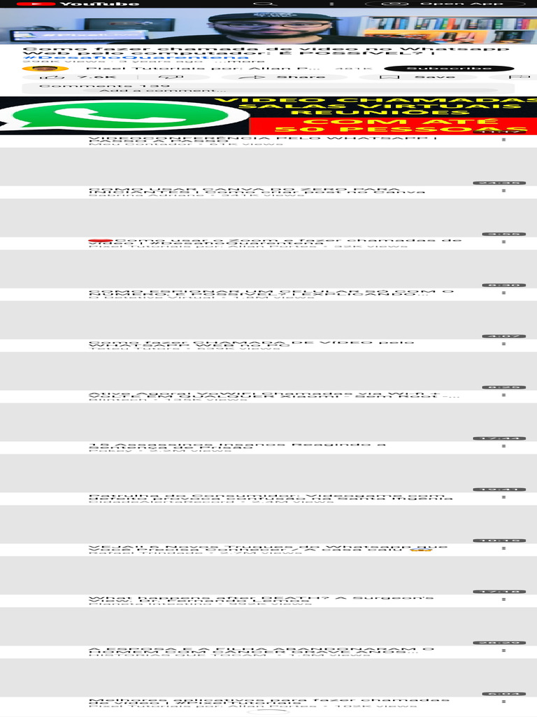 Como fazer chamada de video no Whatsapp Web pelo computador É POSSÍVEL ...
