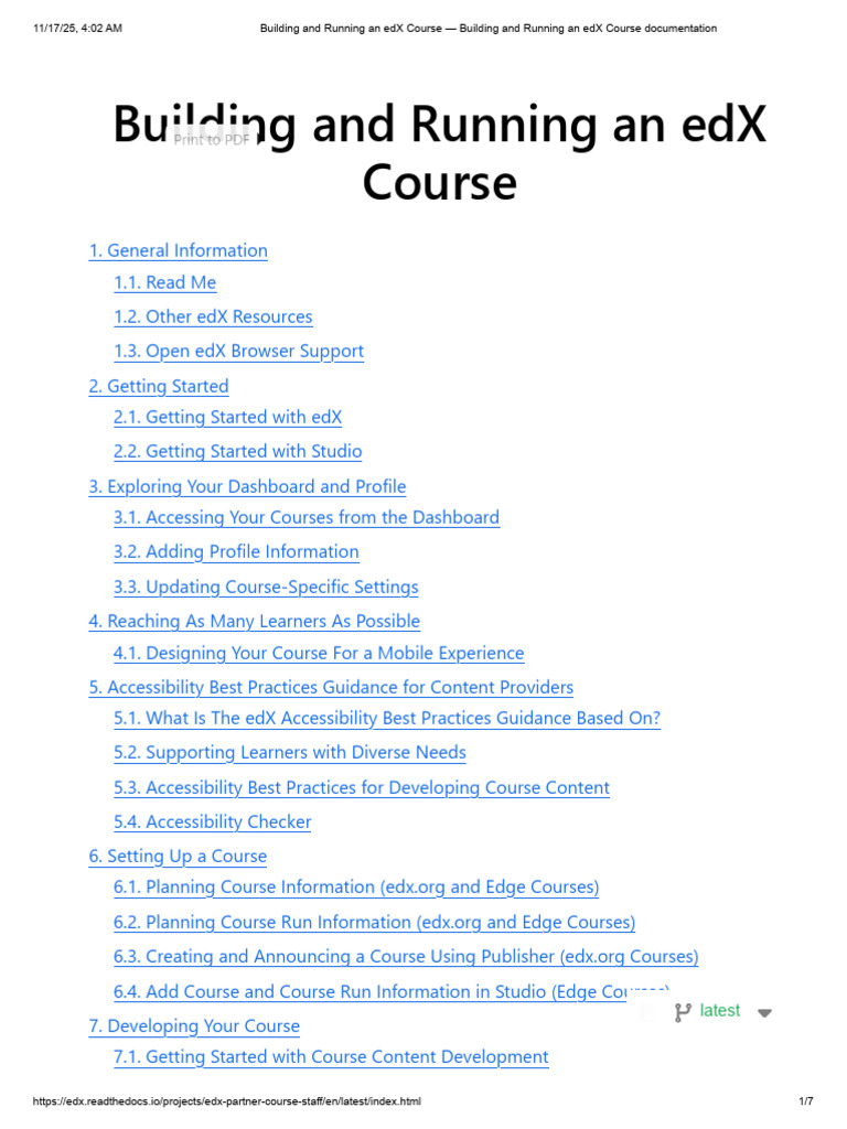 Build and Manage Your edX Course | PDF | Software | Computing