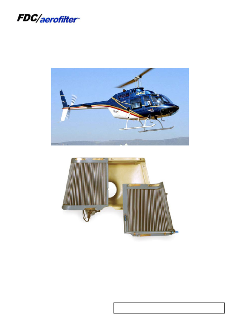 Bell 206B Engine Inlet Filter System Guide | PDF | Duct (Flow) | Aviation