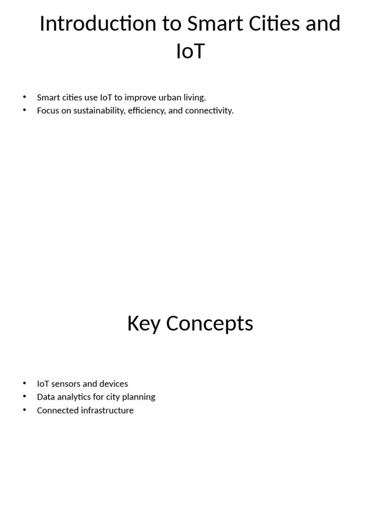 Smart Cities IoT Presentation | PDF