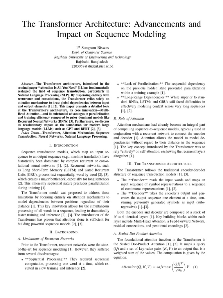 Transformer Architecture in NLP | PDF | Computing | Computational ...