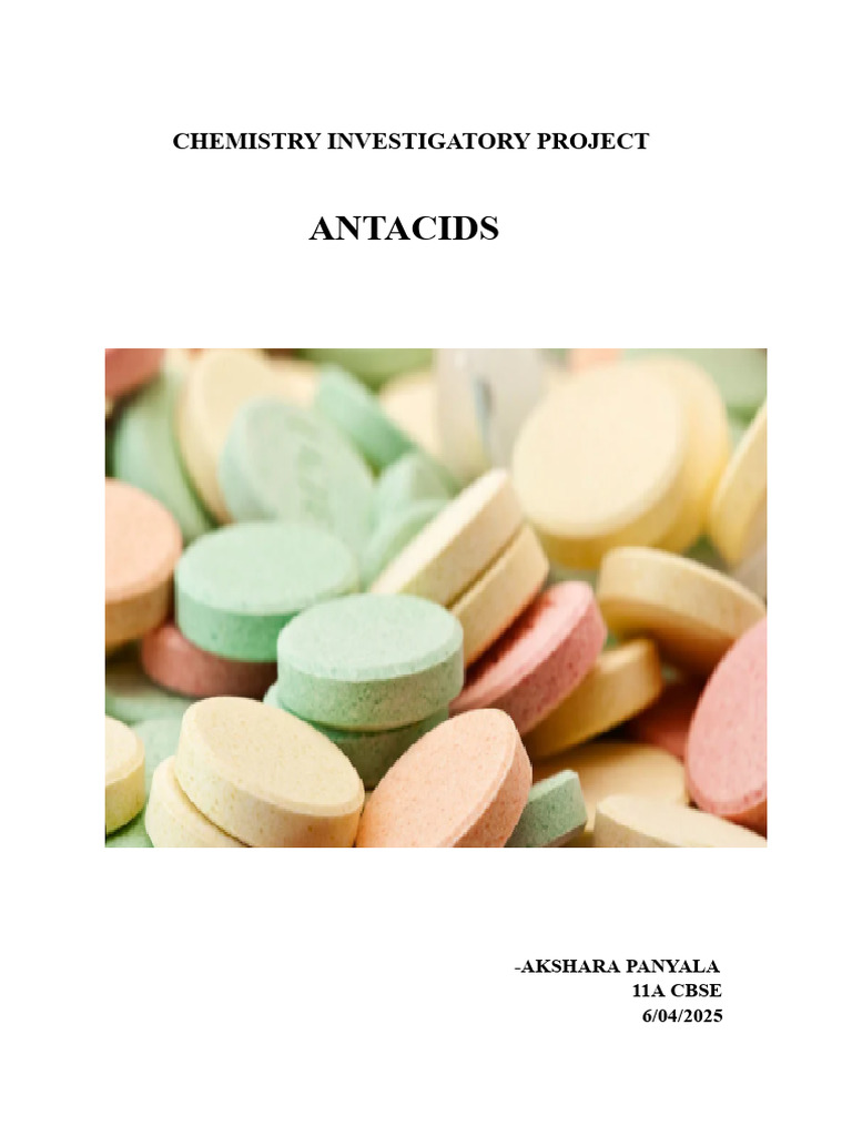Antacids: Uses, Types, and Effects | PDF | Chemical Substances | Chemistry